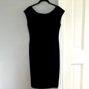 Anthropologie Maeve Black Cocktail Dress with V-back